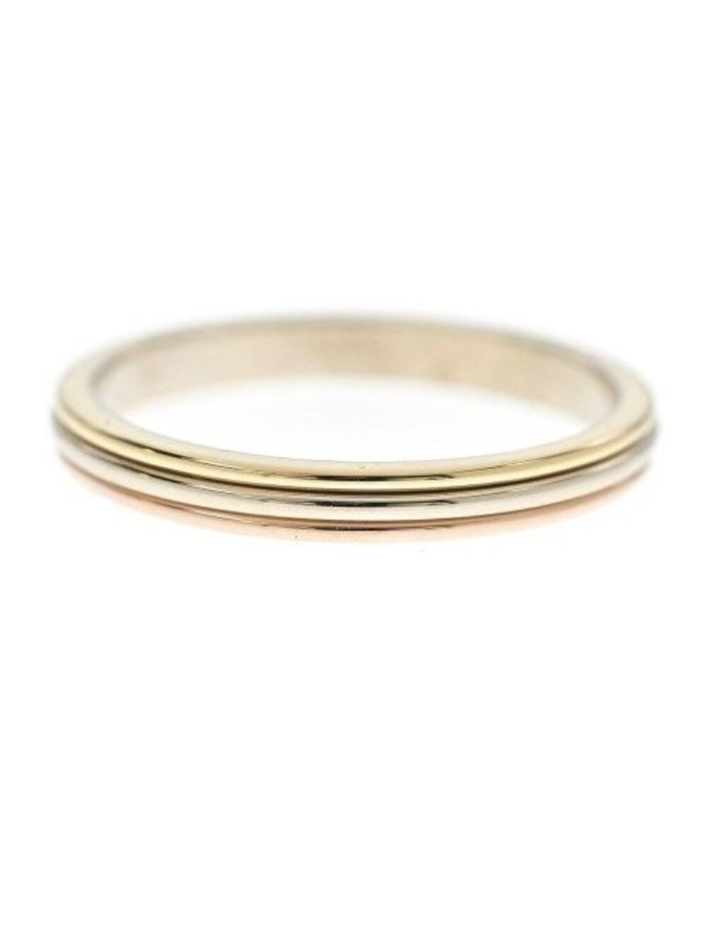 Cartier Louis Vendome Ring 18K Yellow Gold White 18K Pink New